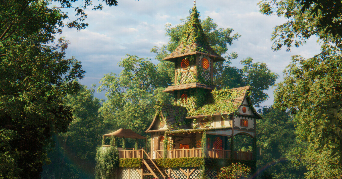 Take a Look at This Calm Forest Scene Created with Houdini & Maya