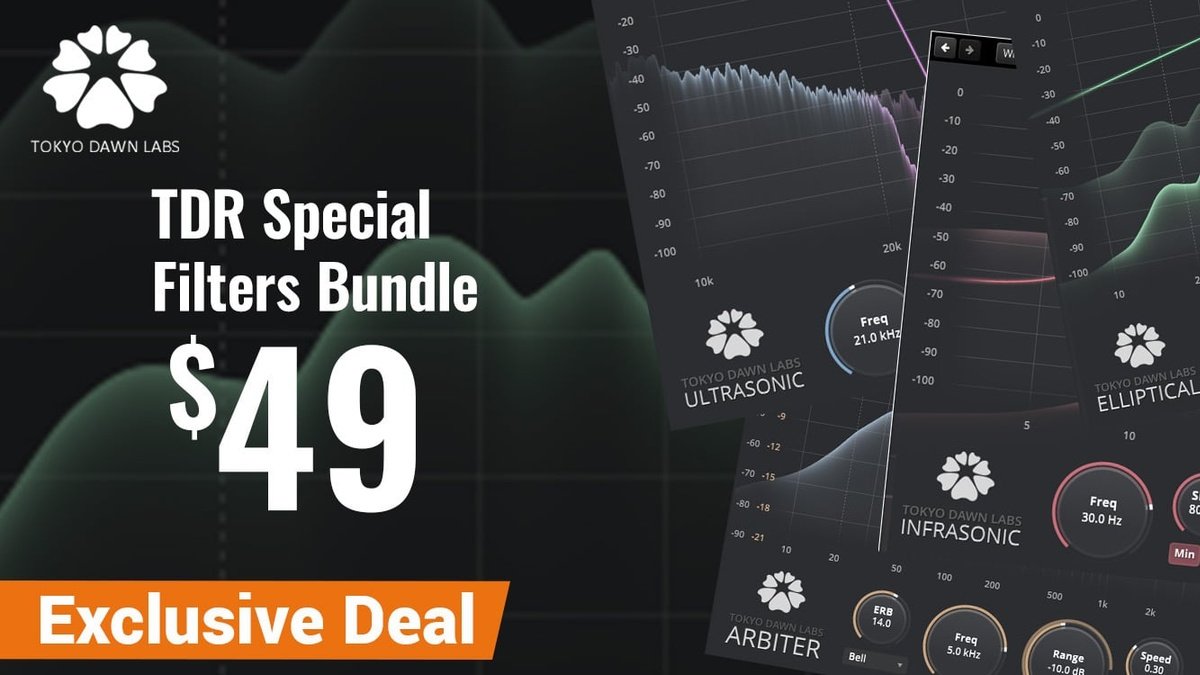 TDR Special Filters Bundle by Tokyo Dawn Labs on sale for $49 USD