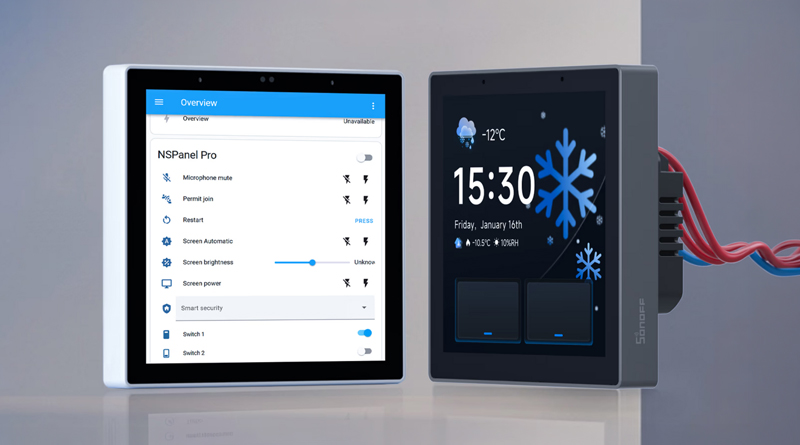 Sonoff Unveils NSPanel Pro Gen2 with Matter, dual relays, HA Support