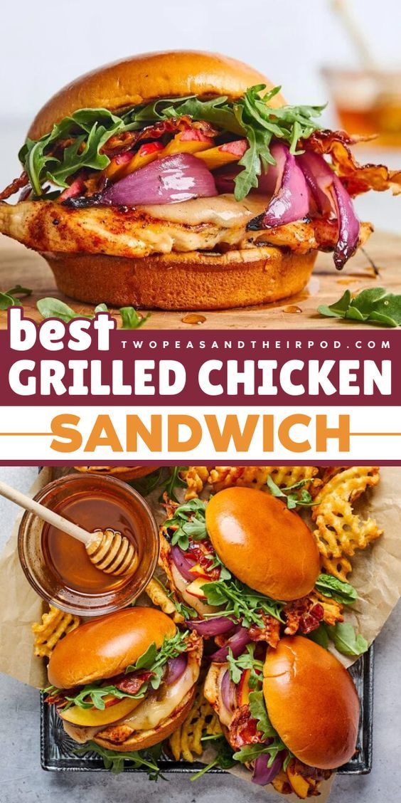 Add this Grilled Chicken Sandwich recipe to your favorite Spring grilling ideas! This s…