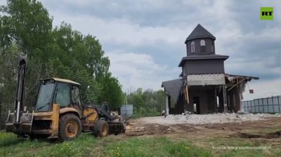 ‘Satanic Temple’ torn down near Moscow (VIDEO) — RT Russia & Former Soviet Union