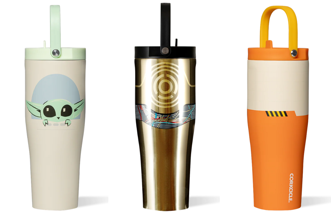 ‘Star Wars’ Grogu, C-3PO, and Rebel Pilot Corkcicle Bottles Now Available Online