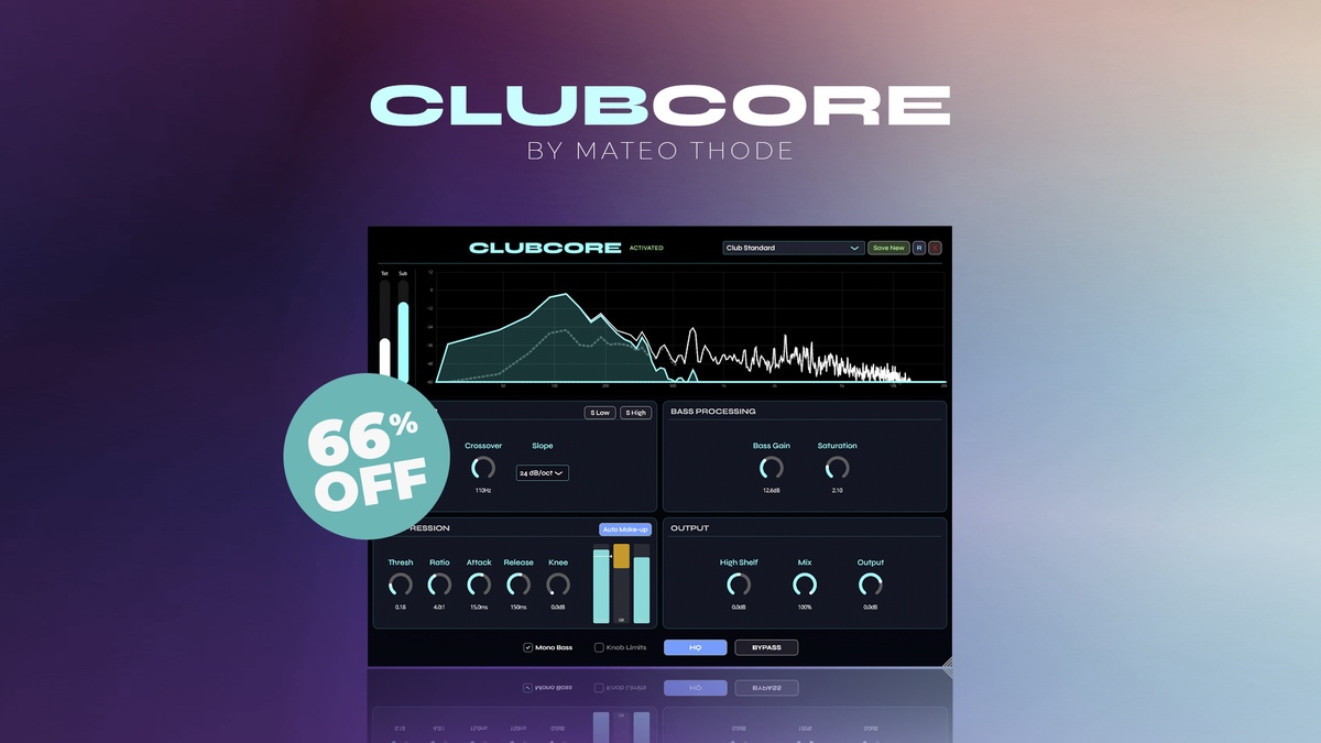 Save 66% on CLUBCORE Pro bass enhancer by Mateo Thode