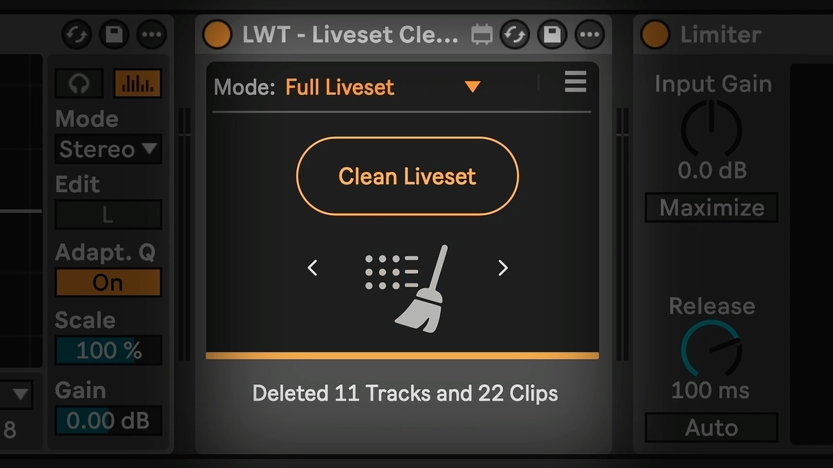 Live Workflow Tools updates Liveset Cleaner to v1.1.0