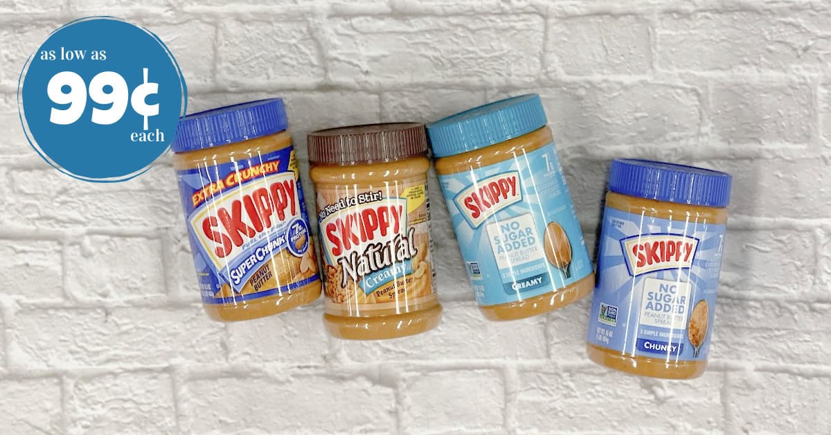 Skippy Peanut Butter as low as 99¢!