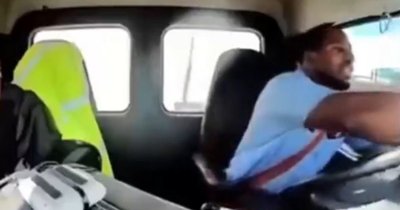 WATCH: Wild Dashcam Footage Shows Moment United Airlines Flight Strikes Light Pole, Hits Truck on New Jersey Turnpike on Approach to Newark Airport